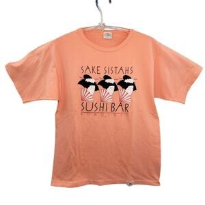 Sake Sistahs Vintage Tee Crazy Shirts Hawaii 80s Sushi Bar Graphic‎ T-Shirt